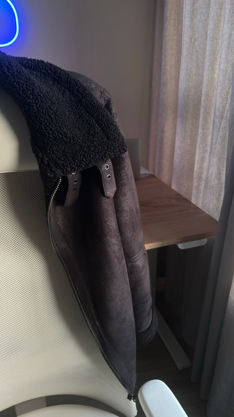 Topman Josh Aviator Faux Leren Heren Jas Maat M Zwart, Ophalen of Verzenden, Gedragen, Maat 48/50 (M), Zwart