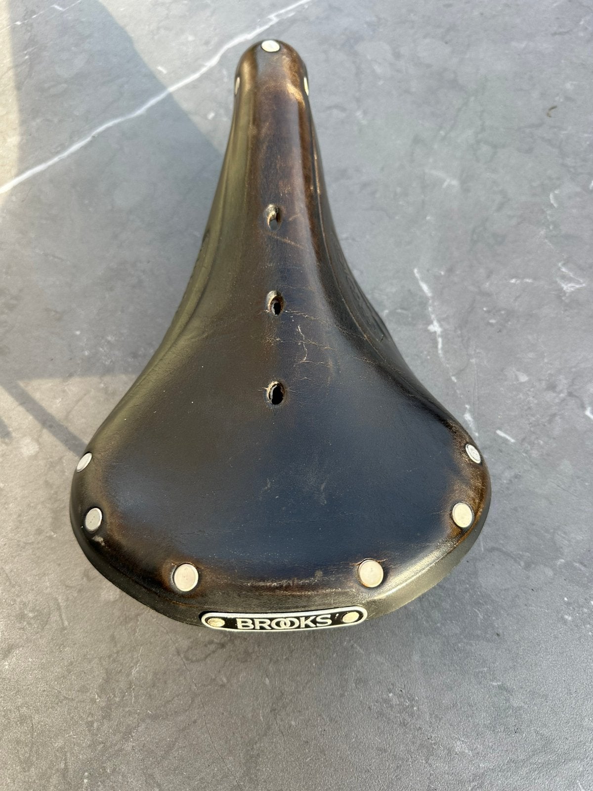 Leren Brooks B17 zadel, zwart, heren, Bakfiets, Gebruikt, Leer, Ophalen of Verzenden