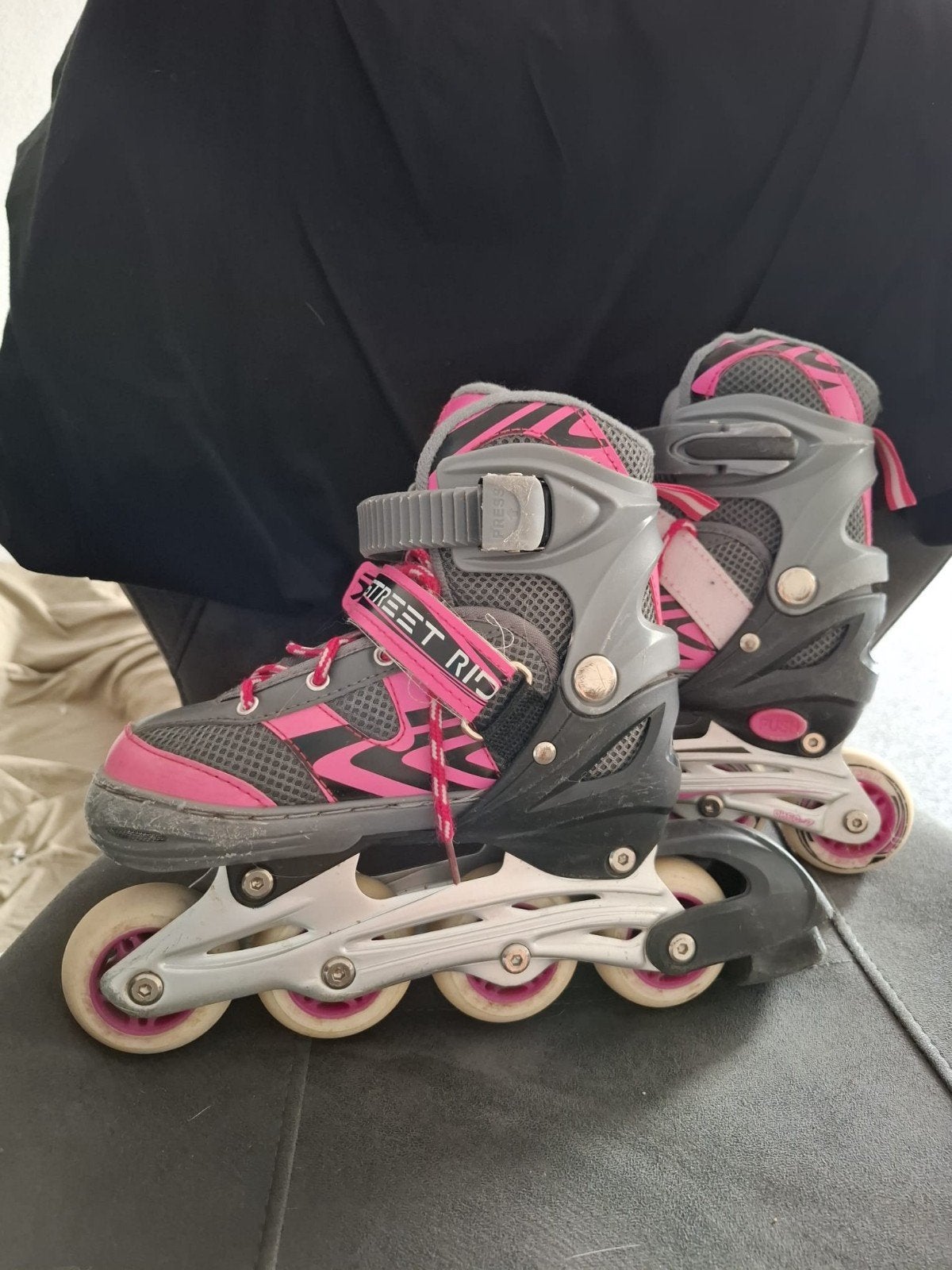 Skeelers Roze/Grijs, Ophalen of Verzenden, Verstelbaar, Gebruikt, Kinderen