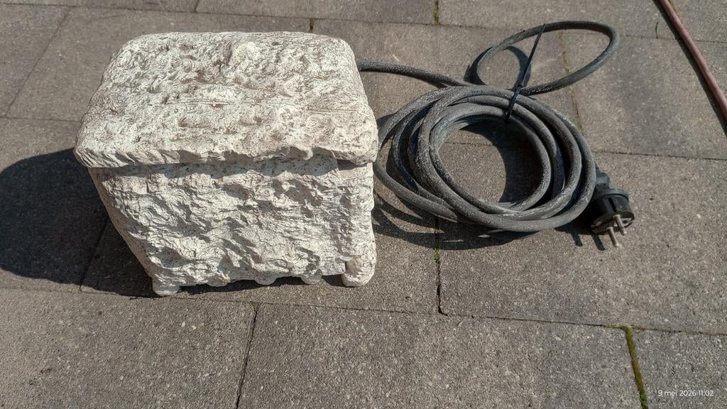 Rotsblok met 2 stopcontacten en tijdklok, Ophalen of Verzenden