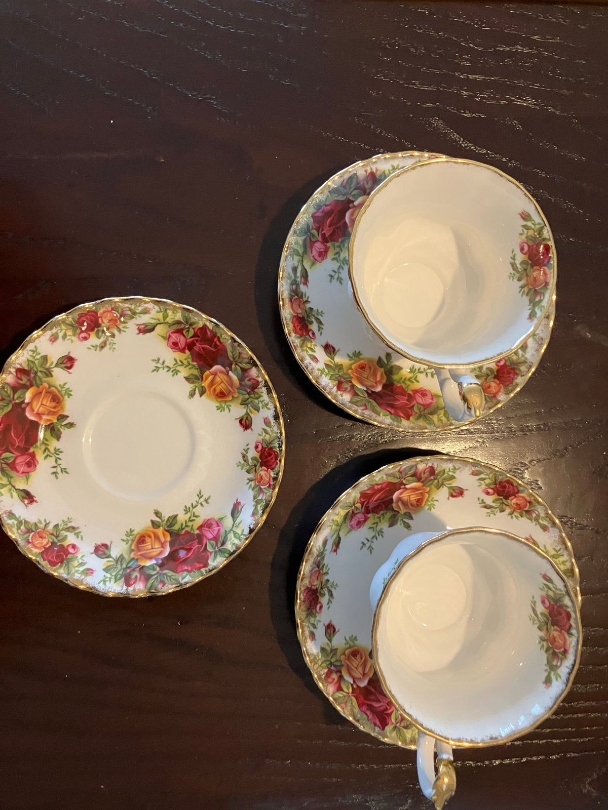 Royal Albert Old Country Roses Kop en Schotel Set (3 stuks), Ophalen