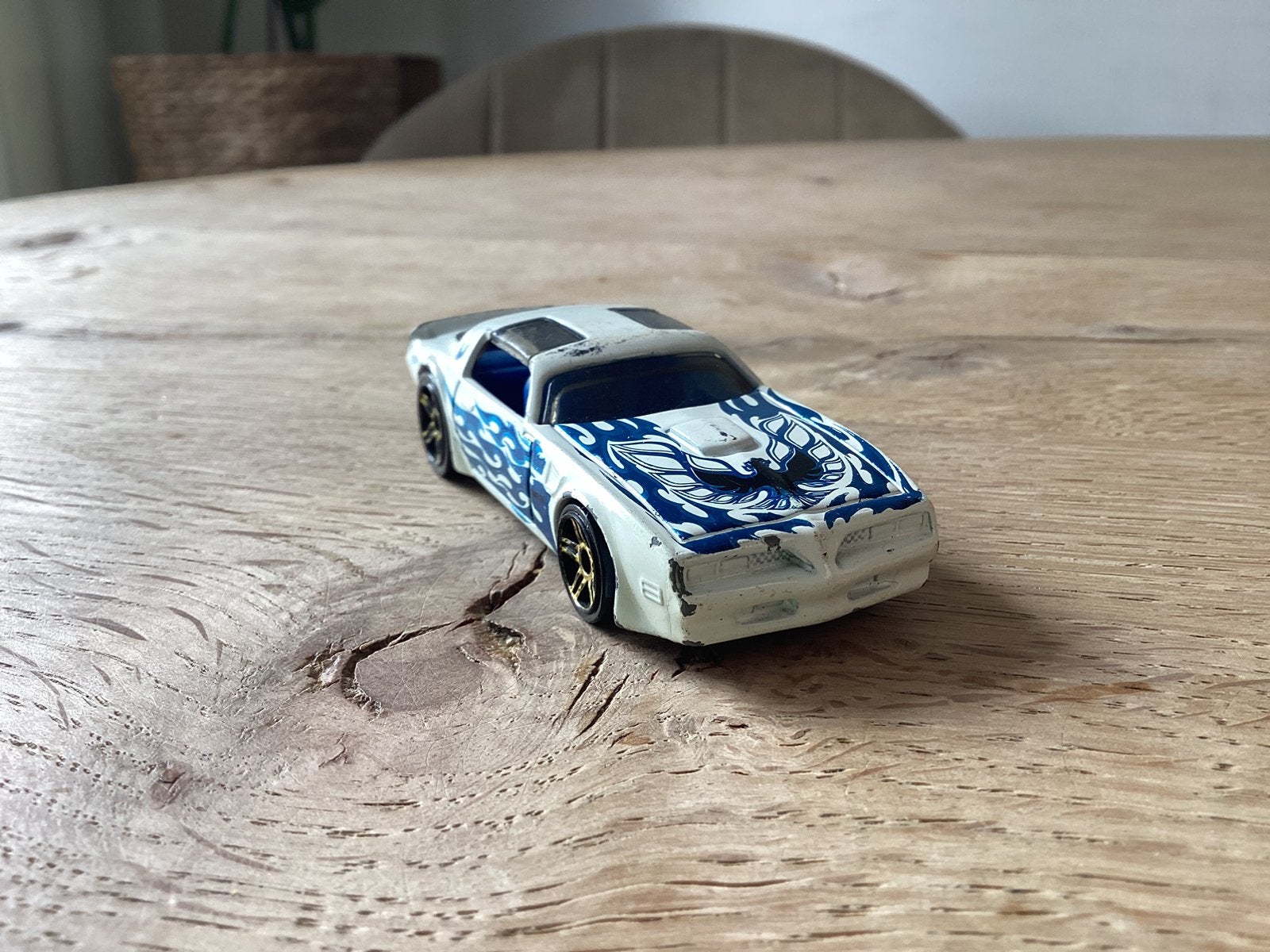 Hot Wheels ’77 Pontiac Firebird T/A HW Flames 2017, Ophalen of Verzenden, Gebruikt, Auto