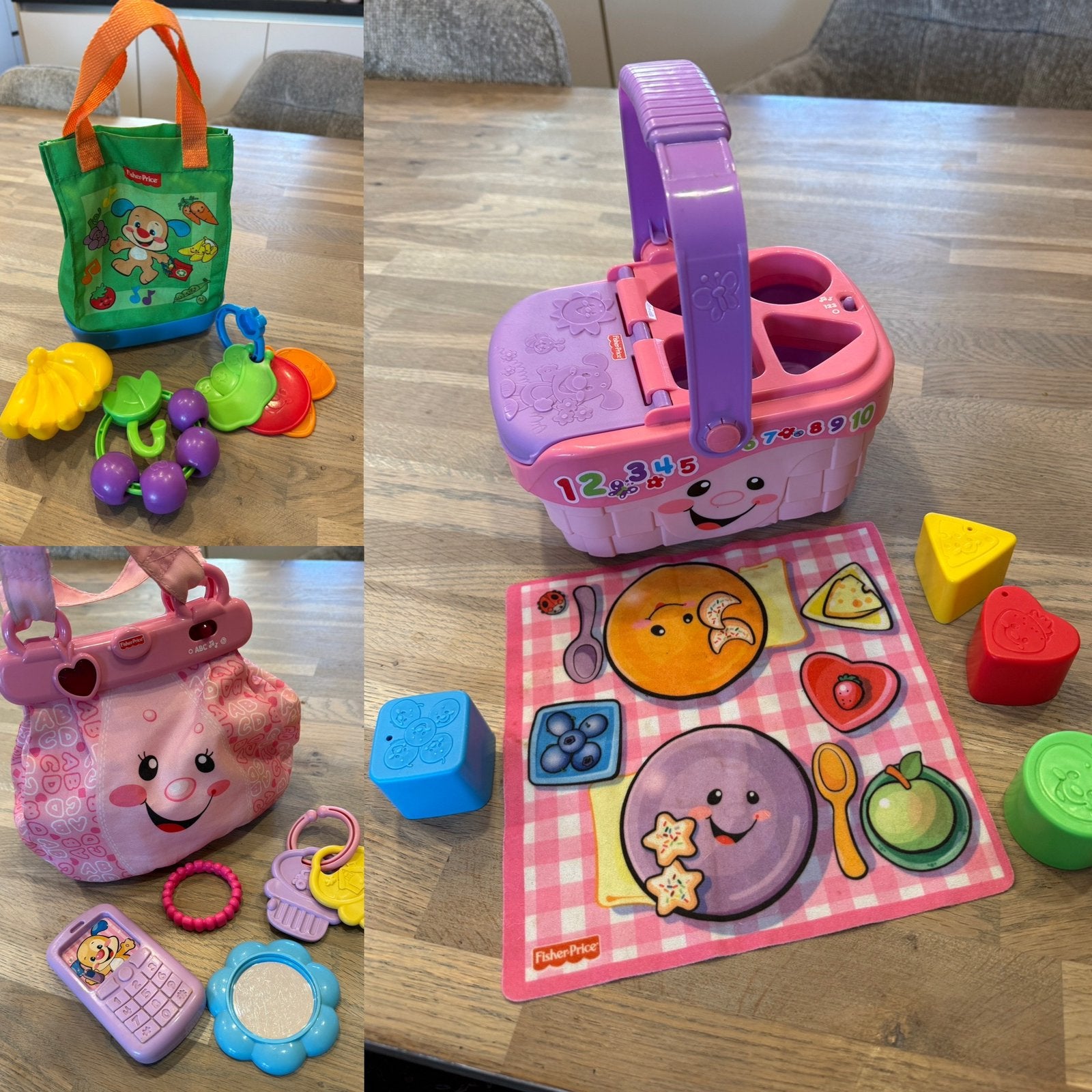 Fisher-Price Eerste Tasje, Boodschappentas & Picknickmand, Kinderen en Baby's, Ophalen of Verzenden, Ontdekken, Met geluid