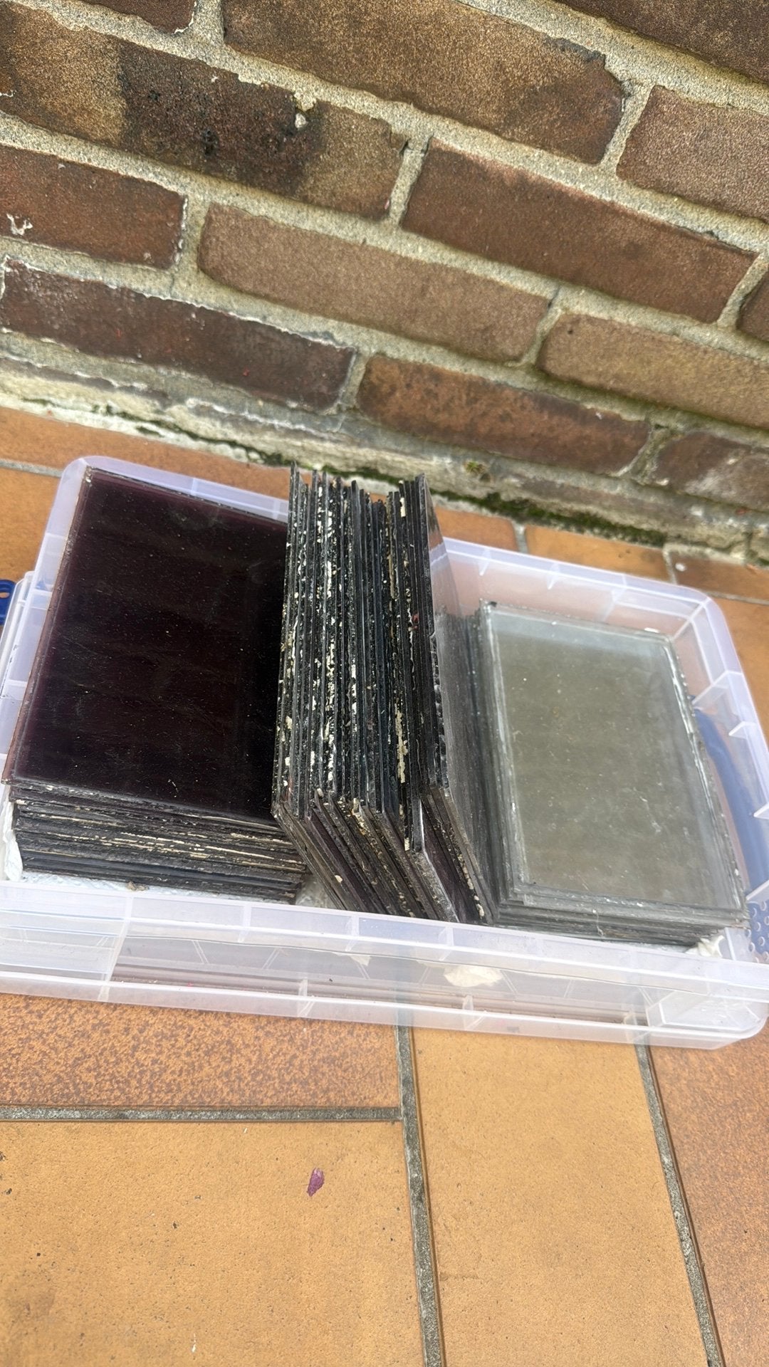 Te koop glas en lood, Ophalen, Zo goed als nieuw, Bakstenen