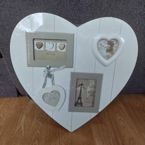 Witte fotolijst, breedte 45cm, H 47cm, nieuwe, Ophalen of Verzenden, Fotolijst