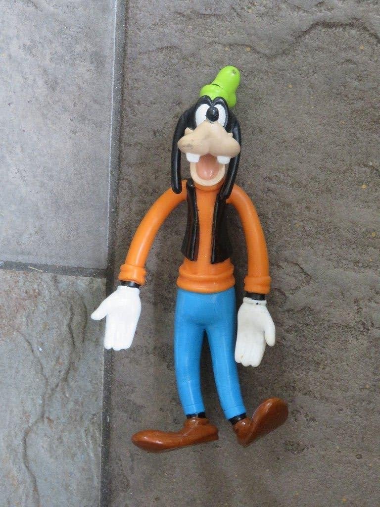 goofy disney buigbaar, Ophalen of Verzenden, Goofy of Pluto, Gebruikt, Beeldje of Figuurtje