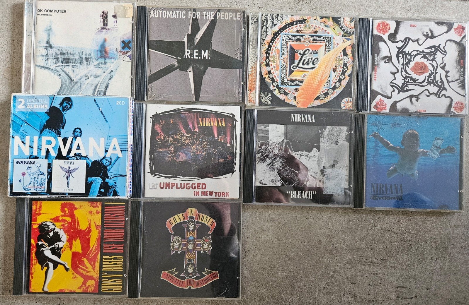 CD's: Nirvana, Guns N' Roses, R.E.M. en meer, Ophalen of Verzenden, Gebruikt, Alternative