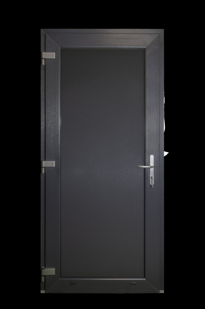 Deur Volpaneel Antraciet RAL 7016 98x215, Niet ingevuld, Kunststof, 80 tot 100 cm, Niet ingevuld