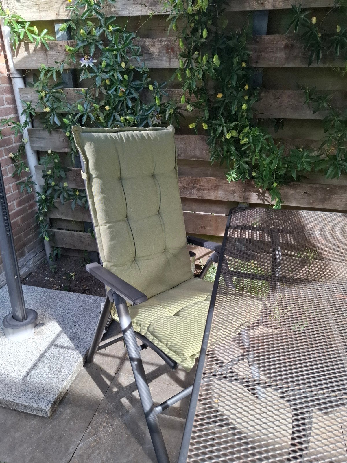 2 Livarno Home standenstoelen Houston zwart/antraciet, Tuin en Terras, Ophalen, Zo goed als nieuw, Metaal, Inklapbaar