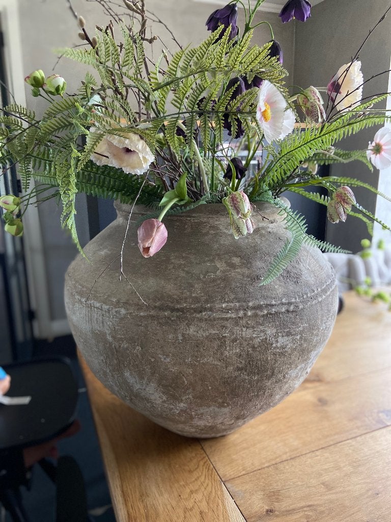 Landelijke kruik groot, Huis en Inrichting, Woonaccessoires | Vazen, Ophalen, Steen, Overige kleuren, 50 tot 75 cm