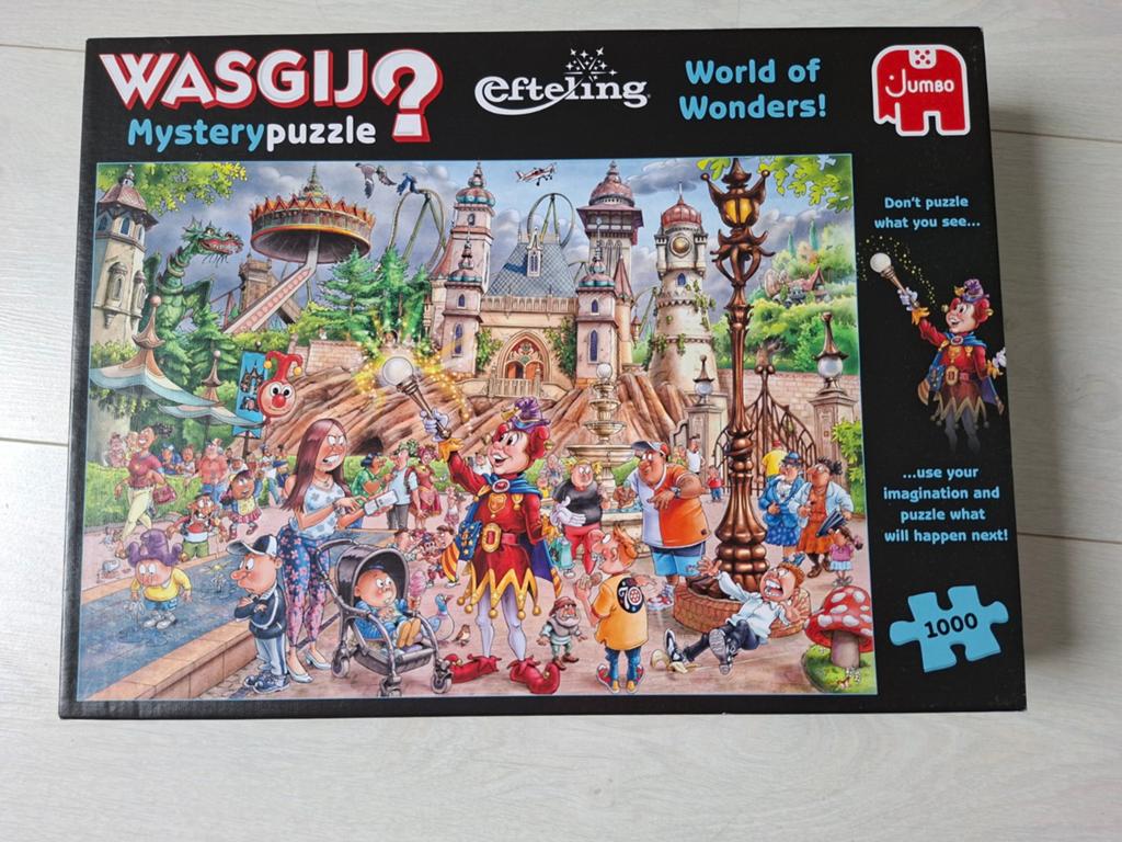 Wasgij Efteling Mystery Puzzel 1000 Stukjes, Hobby en Vrije tijd, Denksport en Puzzels, Ophalen of Verzenden, 500 t/m 1500 stukjes