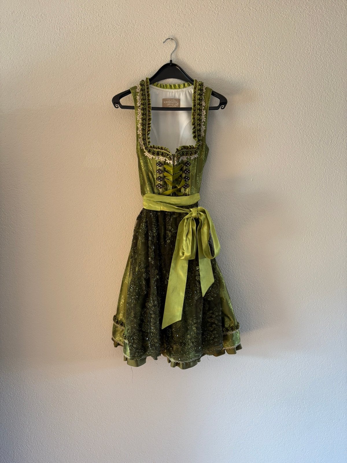 Oktoberfeest dirndl merk Kruger maat 38, Kleding | Dames, Overige typen, Gedragen, Groen, Ophalen