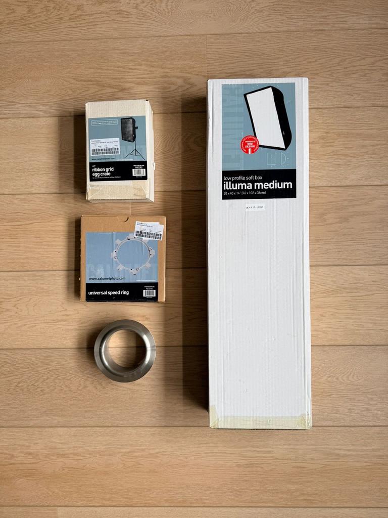 Calumet Softbox 30x40cm met Grid & Bowens Adapter, Ophalen, Nieuw, Lamp of Flitsset