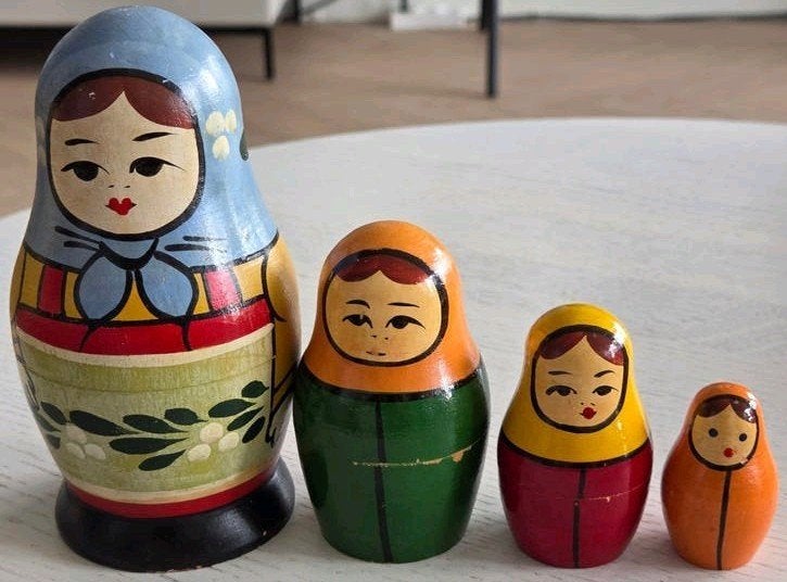 Set van 4 Matroesjka's, Verzamelen, Ophalen of Verzenden, Gebruikt