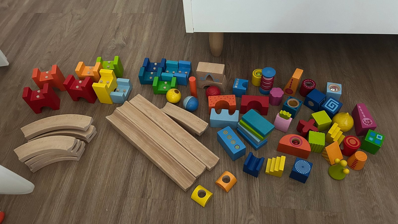 Haba knikkerbaan met extras, Kinderen en Baby's, Ophalen of Verzenden, Zo goed als nieuw