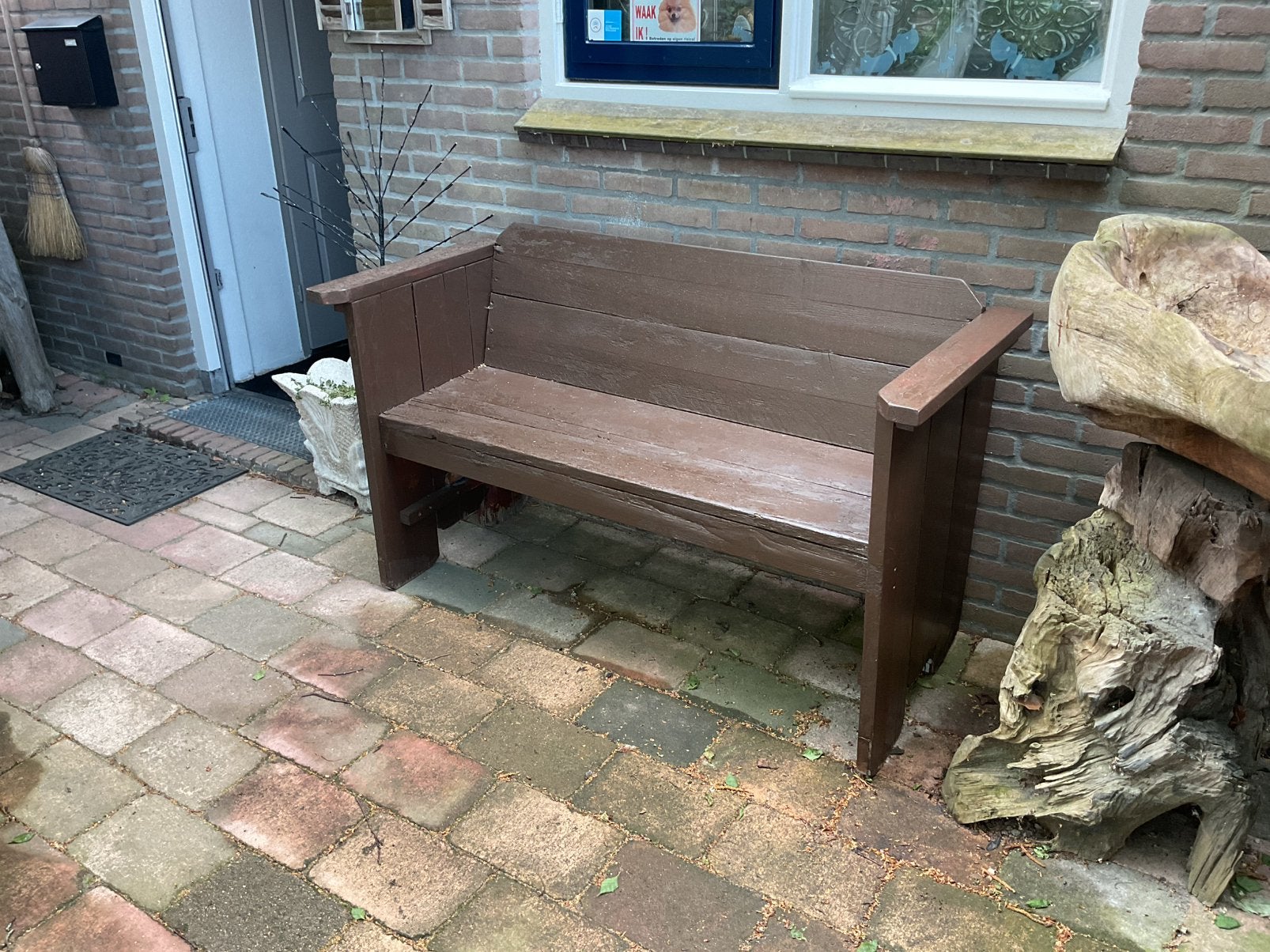 Tuinbankje, Ophalen, Gebruikt, Hout