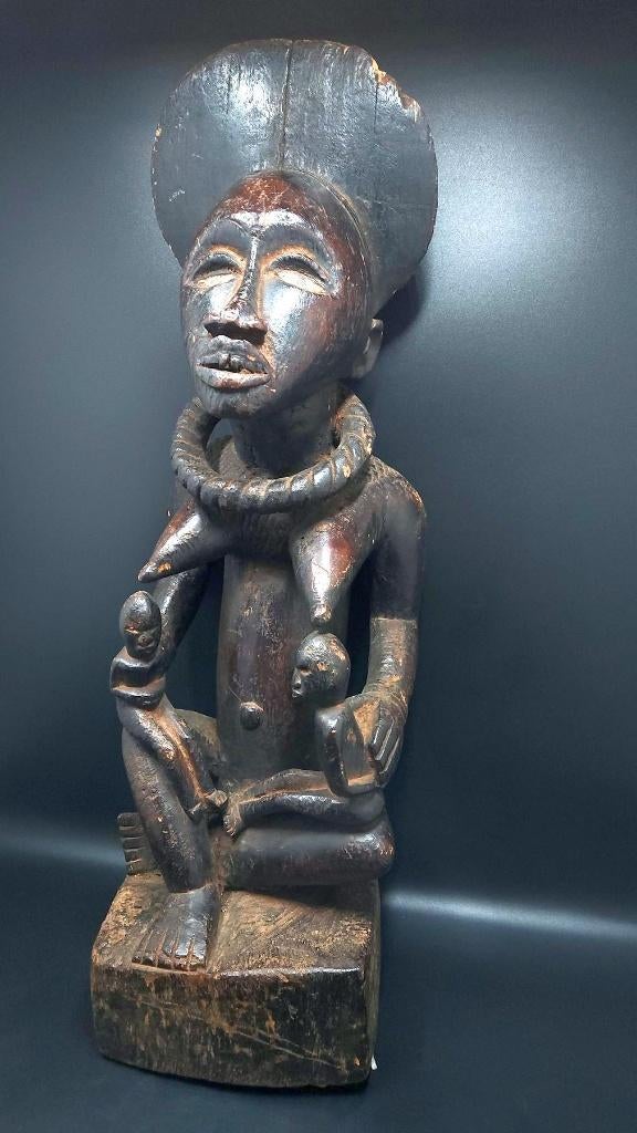 25 Unieke collectie antieke afrikaanse beelden hout, Antiek en Kunst, Afrika, Ophalen of Verzenden, Beeld, Hout