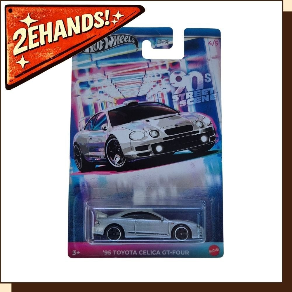 Hot Wheels '95 Toyota Celica GT-Four #4/5 90s Street Scene, Mattel, Mattel, Ophalen of Verzenden, Zo goed als nieuw