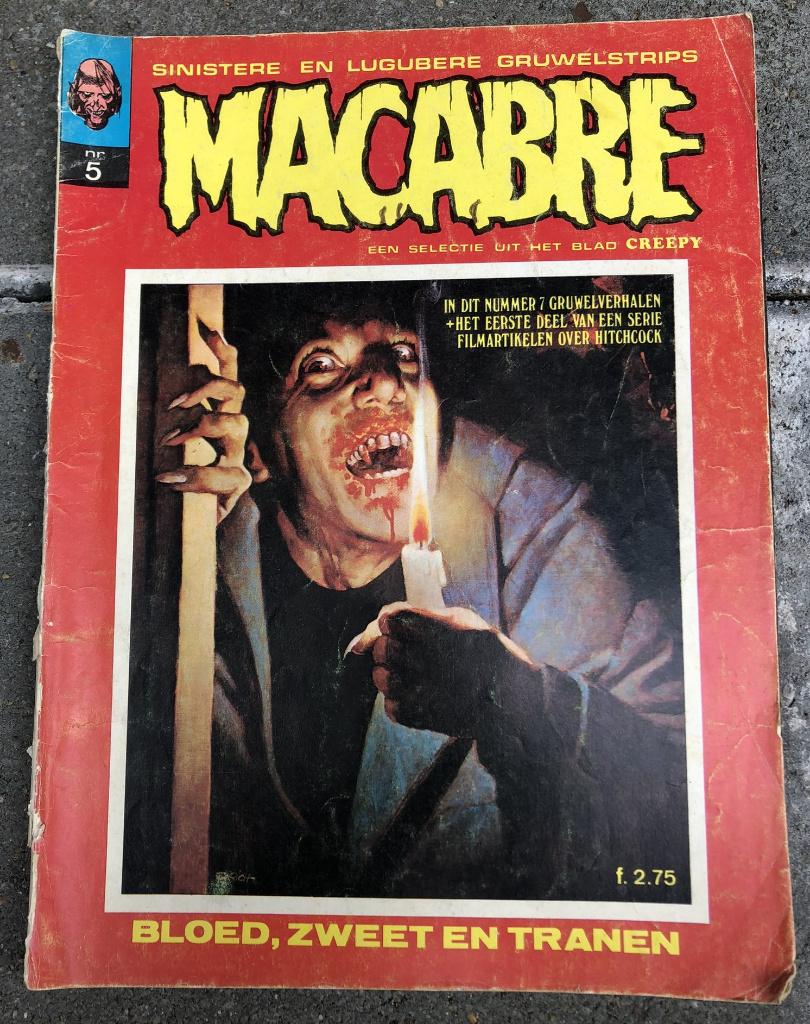 2 Macabre horror stripmagazines griezelbladen jaren '70, Gelezen, Verzenden, Europa, Diverse tekenaars en schrijvers