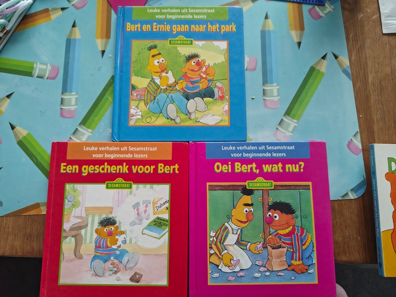 3 kinderboeken van Ernie en Bert, Boeken, Ophalen, 3 tot 4 jaar