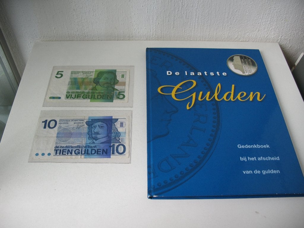 De laatste gulden compleet met munten, 5 en 10 gulden biljet, Postzegels en Munten, Munten | Nederland, Ophalen of Verzenden, Koningin Beatrix