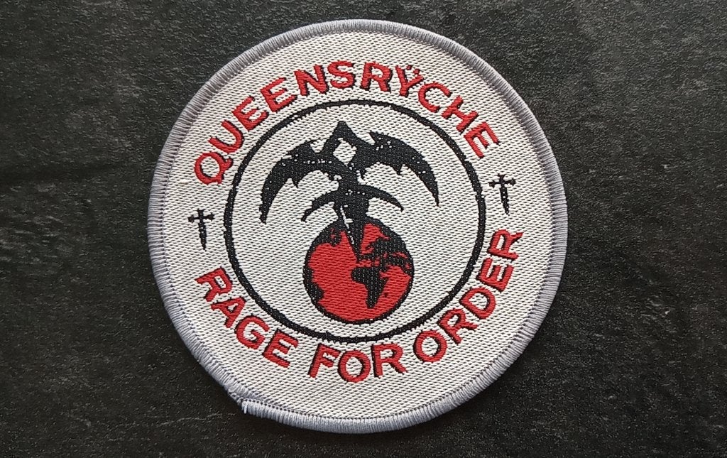 Queensryche zeldzame vintage 1986 Rage for order patch q8, Verzamelen, Ophalen of Verzenden, Nieuw, Kleding