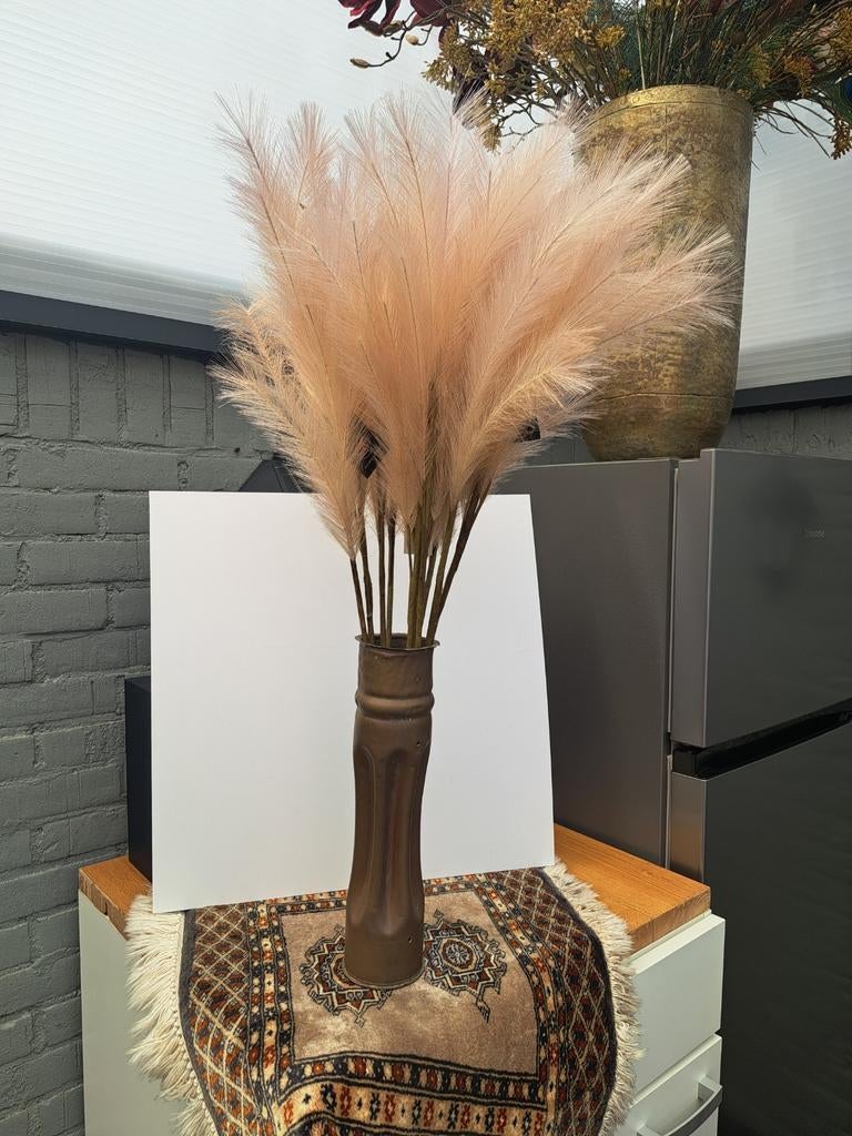 Decoratieve messing vaas / artillerie huls, Ophalen of Verzenden