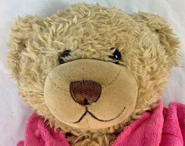 Build-A-Bear Workshop Teddybeer met roze badjas knuffel 40cm, Kinderen en Baby's, Coolsingel 104, 3011 AG Rotterdam, Netherlands