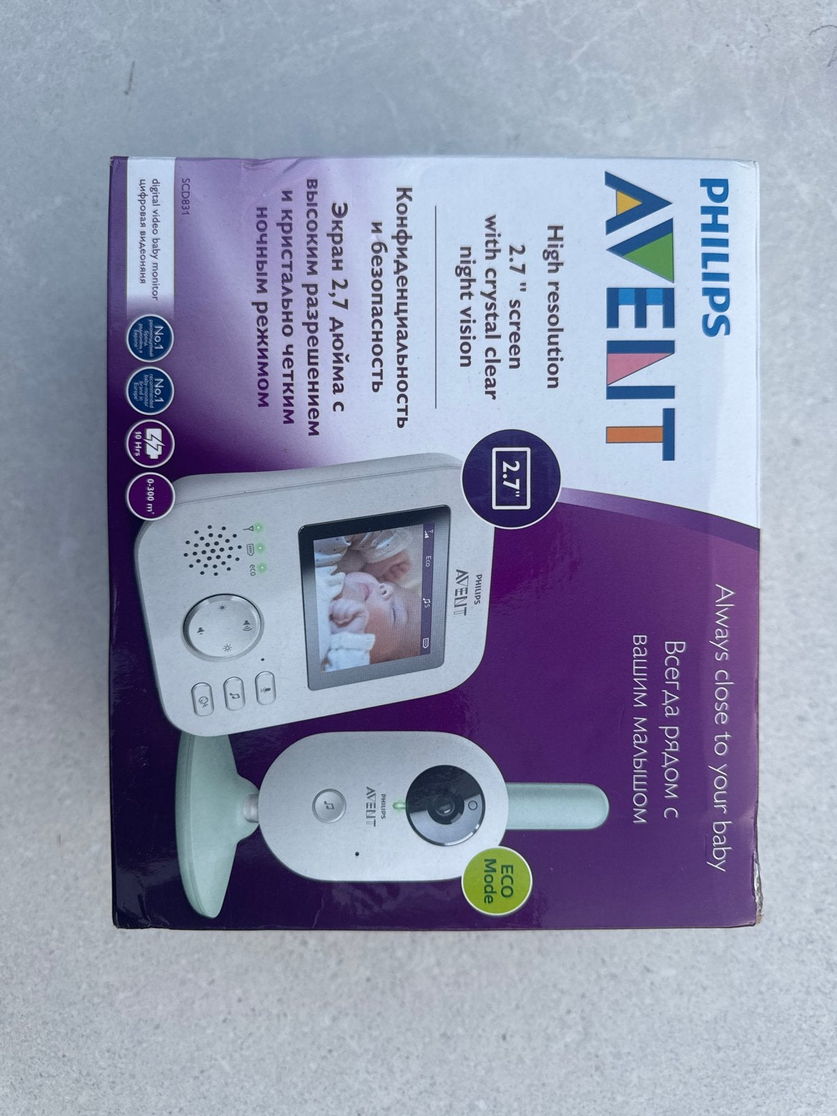 Philips Avent SCD831/00 Babyfoon met camera, Ophalen, Zo goed als nieuw, 250 meter of meer, Camera