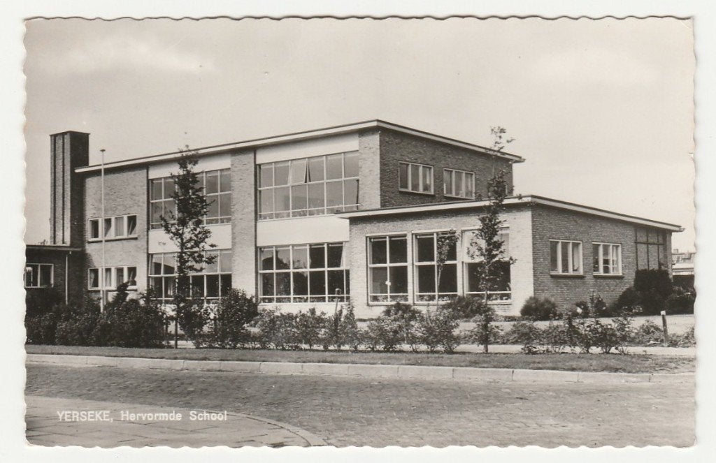 Yerseke - Hervormde School, Ophalen of Verzenden, 1960 tot 1980, Gelopen, Zeeland