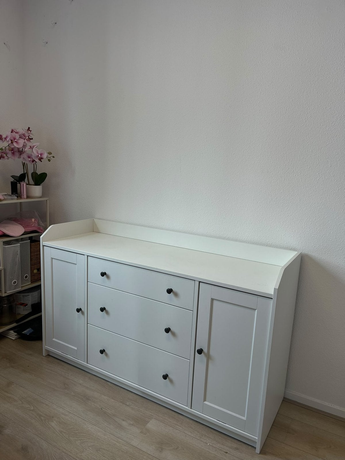Witte kast, Huis en Inrichting, Ophalen, 100 tot 150 cm, Wit, Met lade(s)