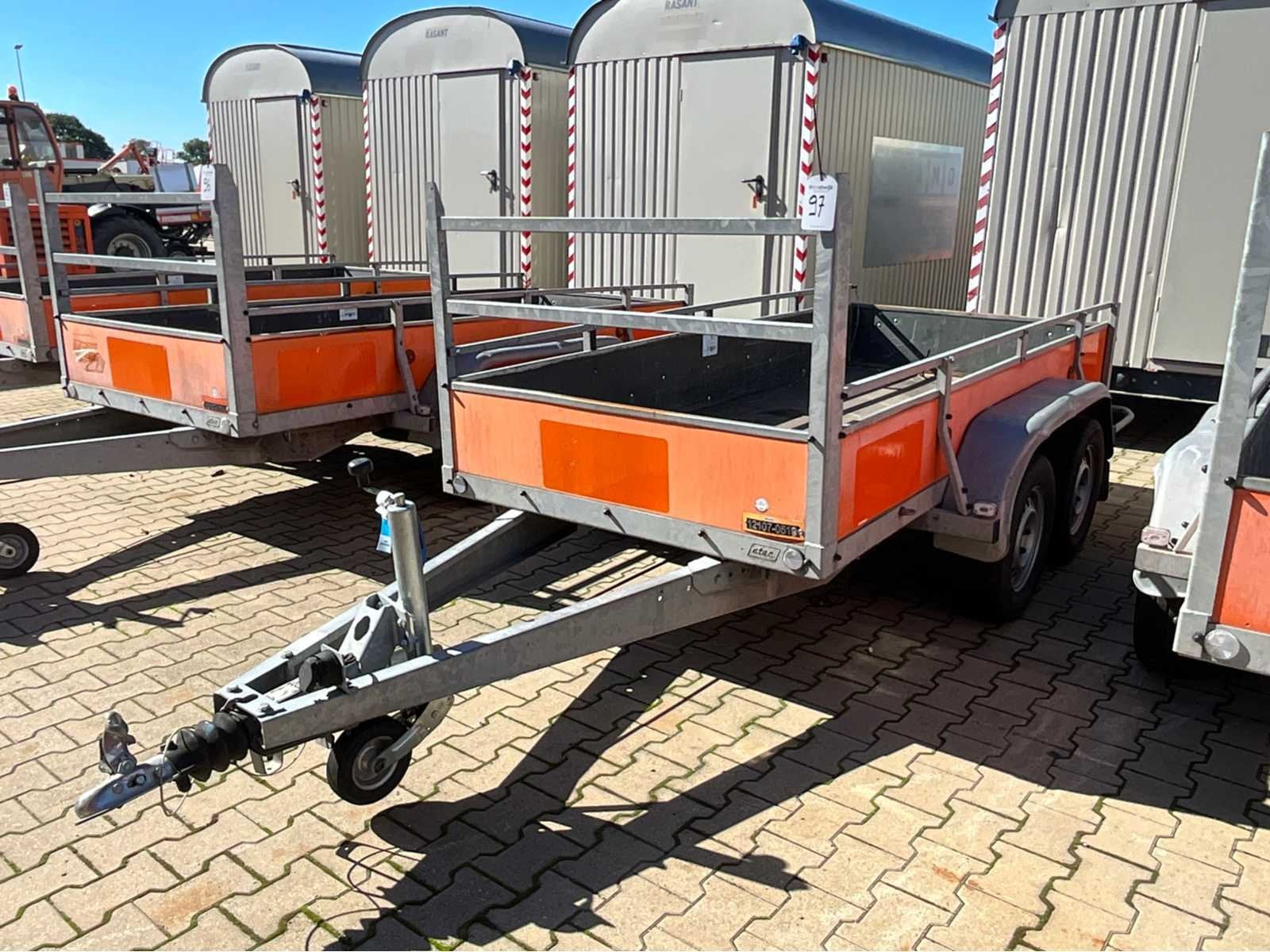 2017 Atec EB2 2-1 Dubbelas aanhangwagen, Gebruikt