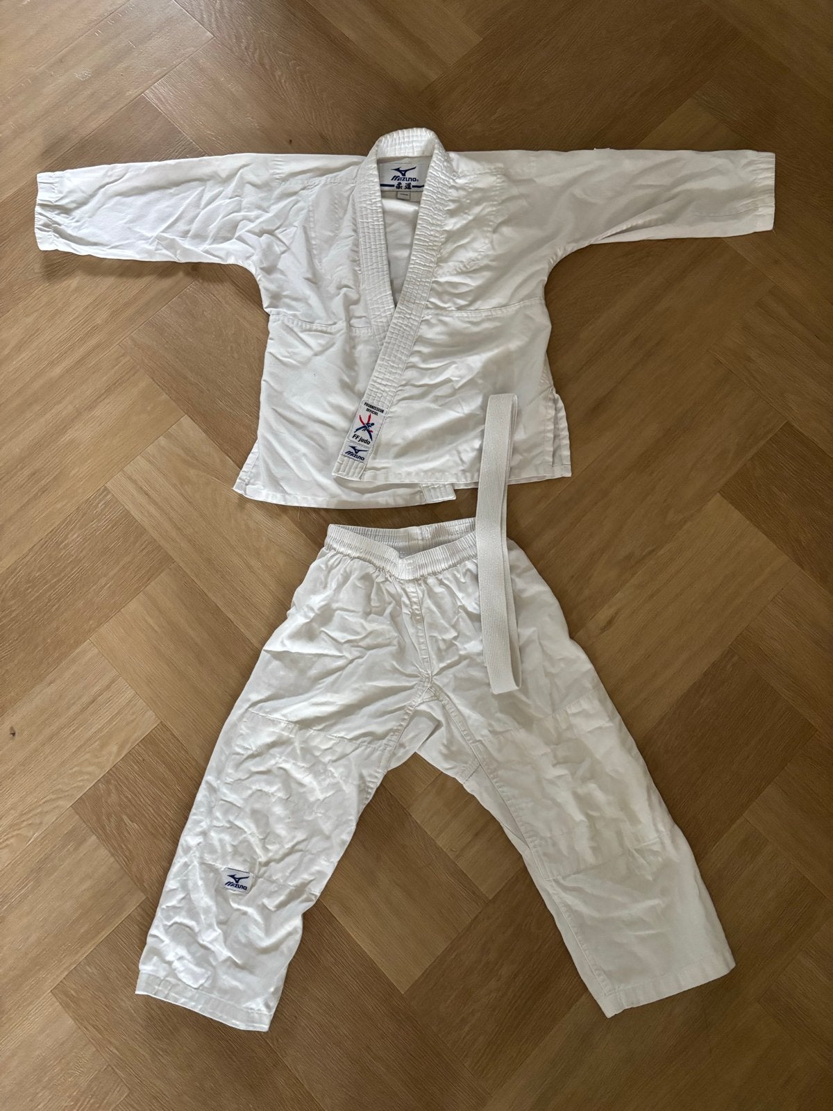 Mizuno Judopak Maat 120, Sport en Fitness, Vechtsporten en Zelfverdediging, Gebruikt, Judo, Vechtsportpak, Ophalen of Verzenden