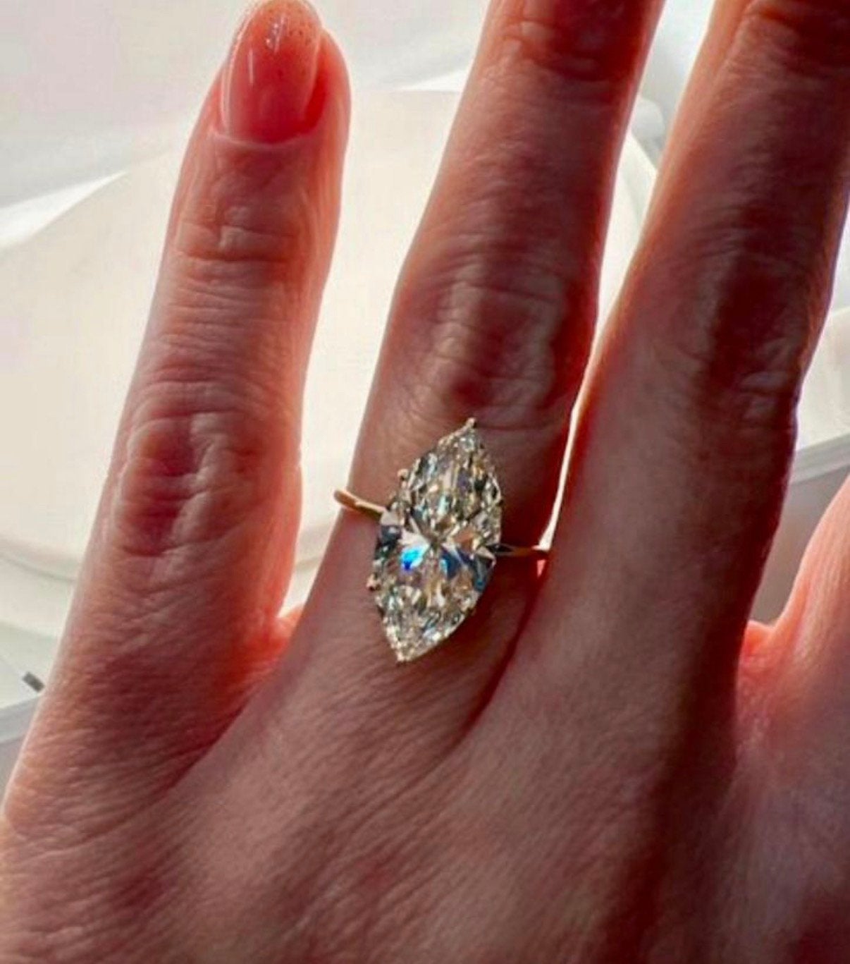 Gouden ring met VS1 diamant van 5.00ct!! winkelwaarde €8500, Nieuw, Ophalen of Verzenden, 17 tot 18, Met edelsteen