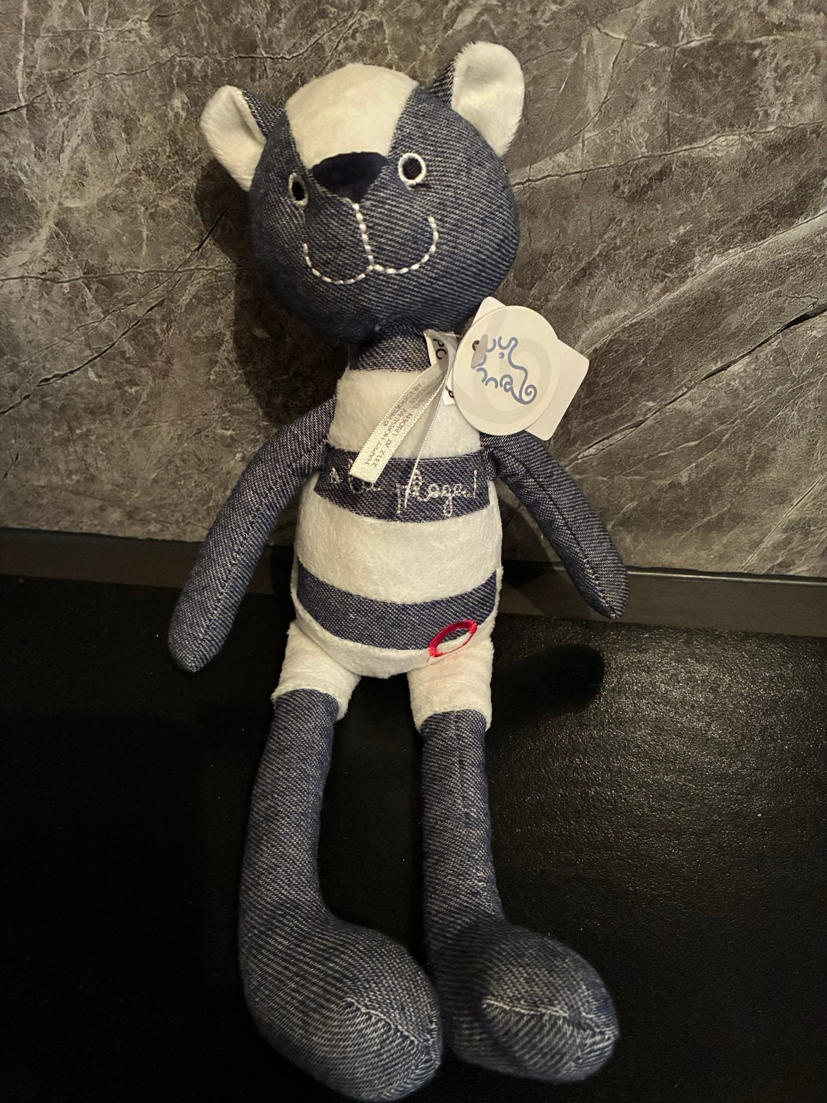 Happy Horse Knuffel Kat Jeans Look, Happy Horse, Blauw, Nieuw, Ophalen of Verzenden
