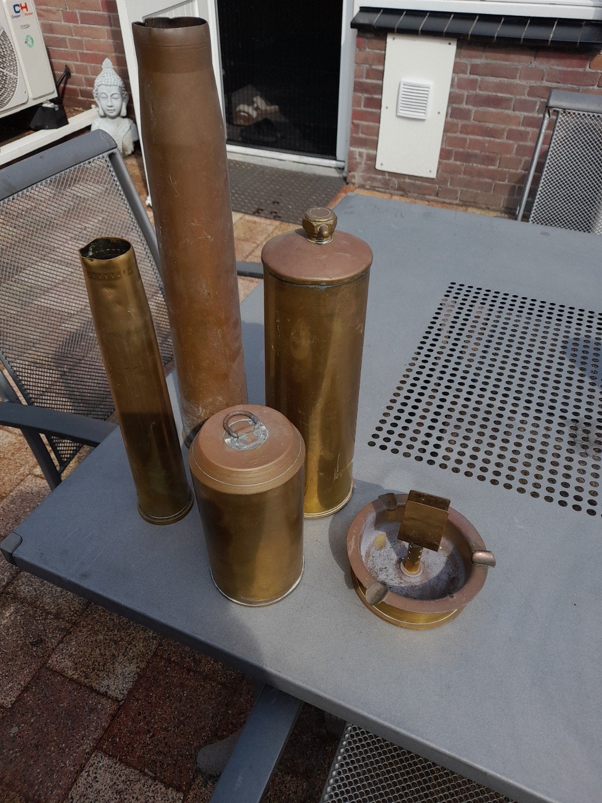 hulzen 5 stuks, Verzamelen, Ophalen of Verzenden, Landmacht, Nederland, Hulzen of Bodemvondsten