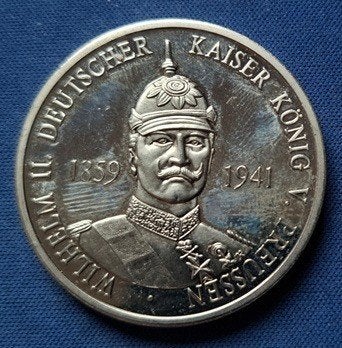 Duitse Keizerrijk Medaille Keizer Koning Pruisen Wilhelm II,, Verzenden, Overige materialen, Buitenland