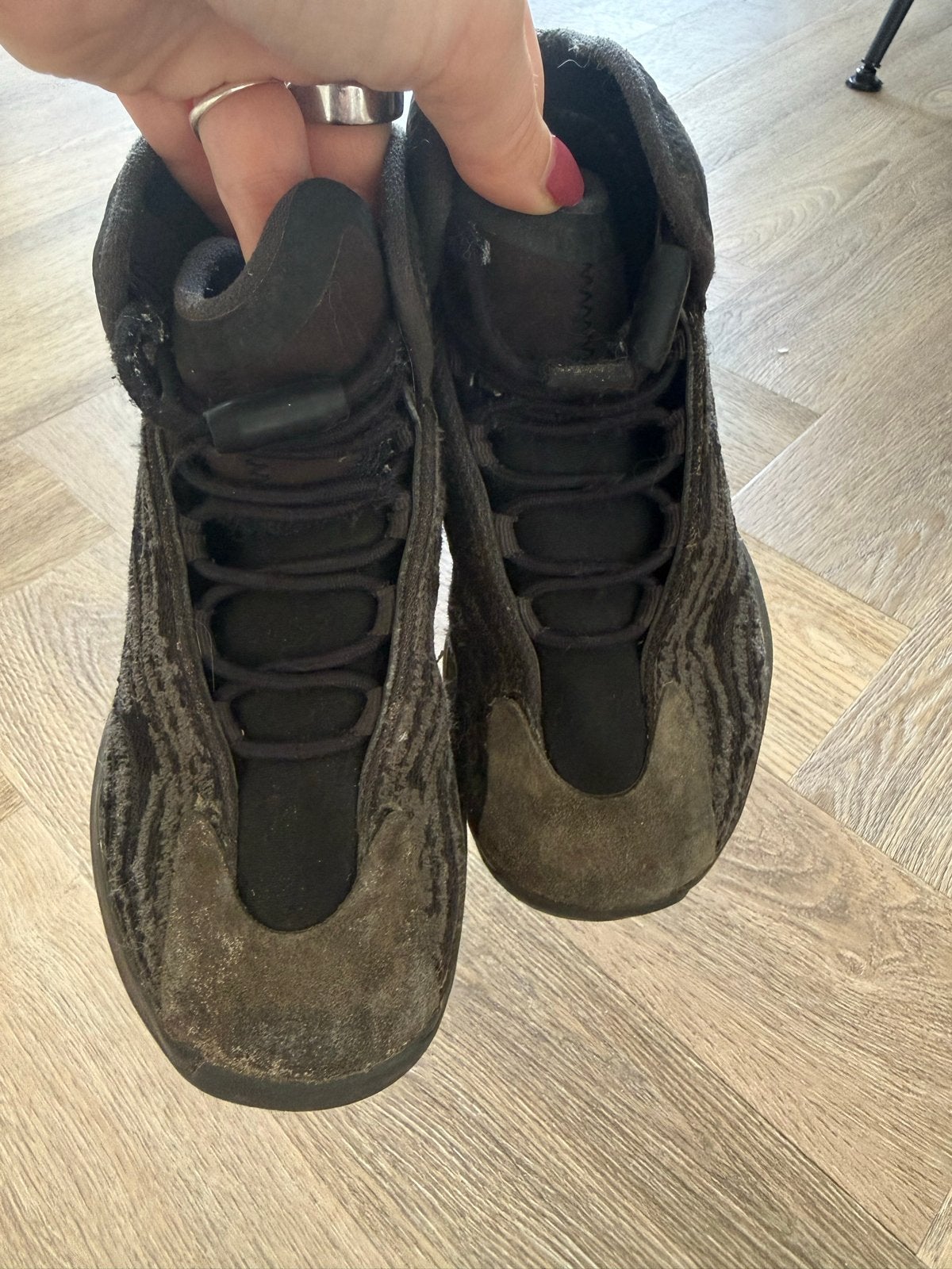 Adidas Yeezy QNTM 'Onyx' sneakers - Maat 31,5, Ophalen of Verzenden, Gebruikt, Jongen of Meisje, Sportschoenen