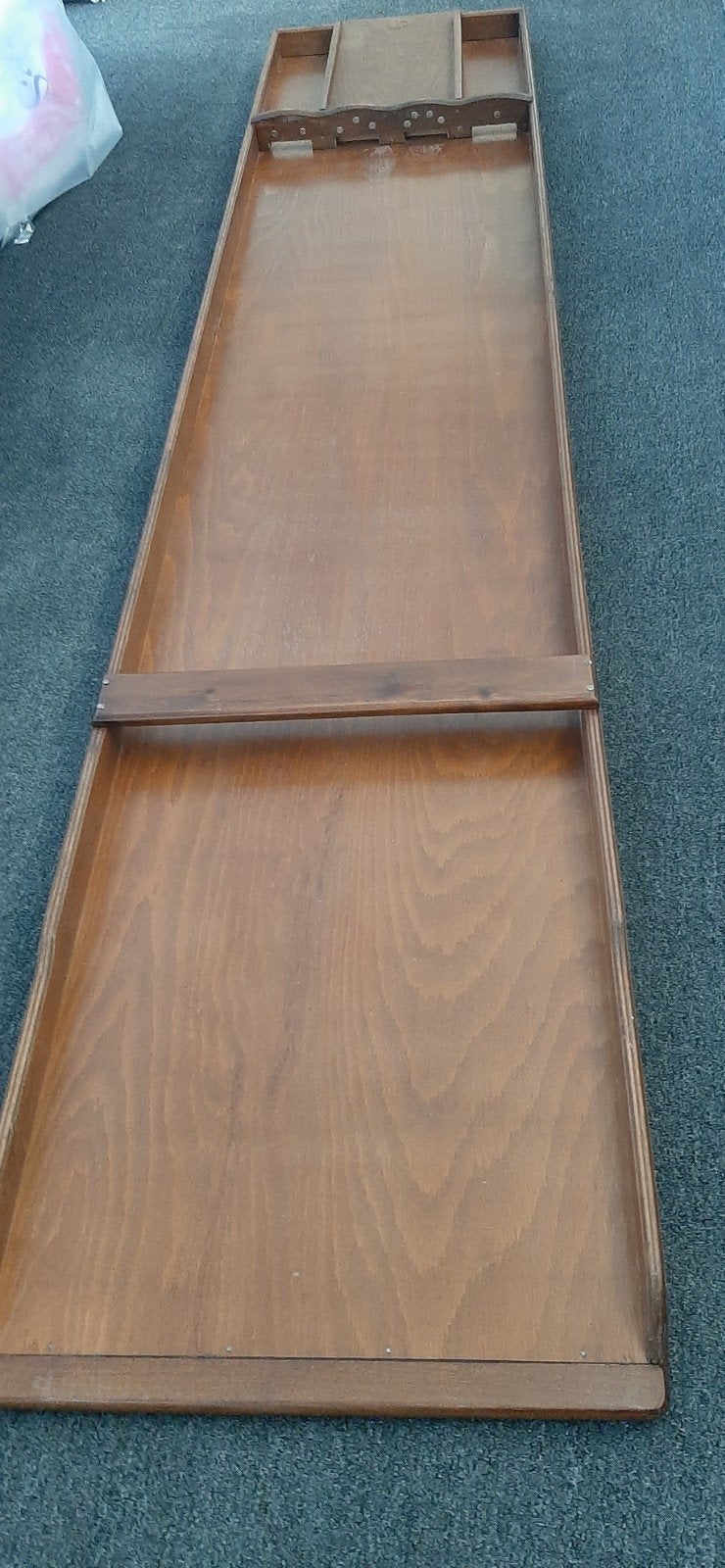 Vintage stevige houten Sjoelbak, compleet met schijven, Hobby en Vrije tijd, Ophalen, Gebruikt