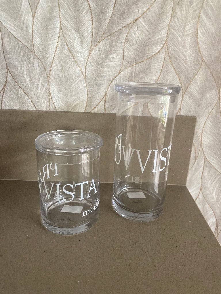Rivièra Maison voorraadpotten, Ophalen, Glas, Zo goed als nieuw, Voorraadpot