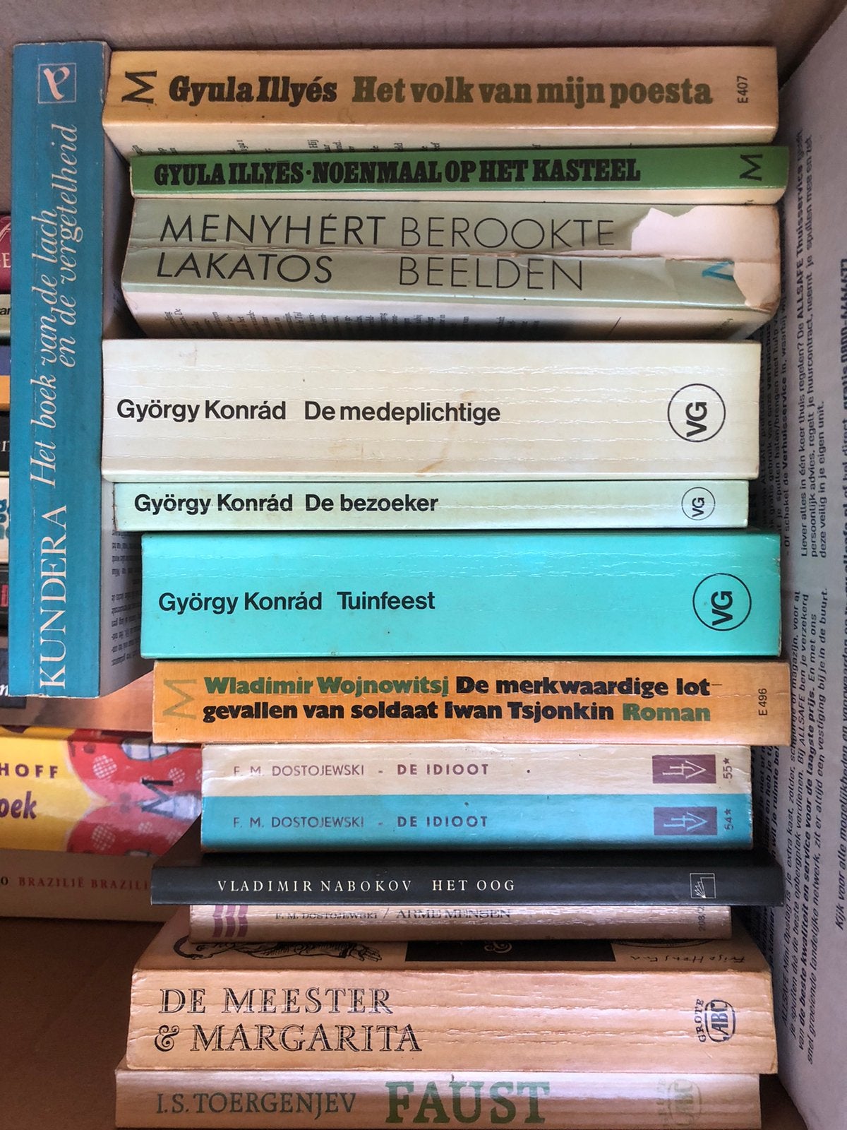 Oost-Europese literatuur; klassiekers, Ophalen, Gelezen