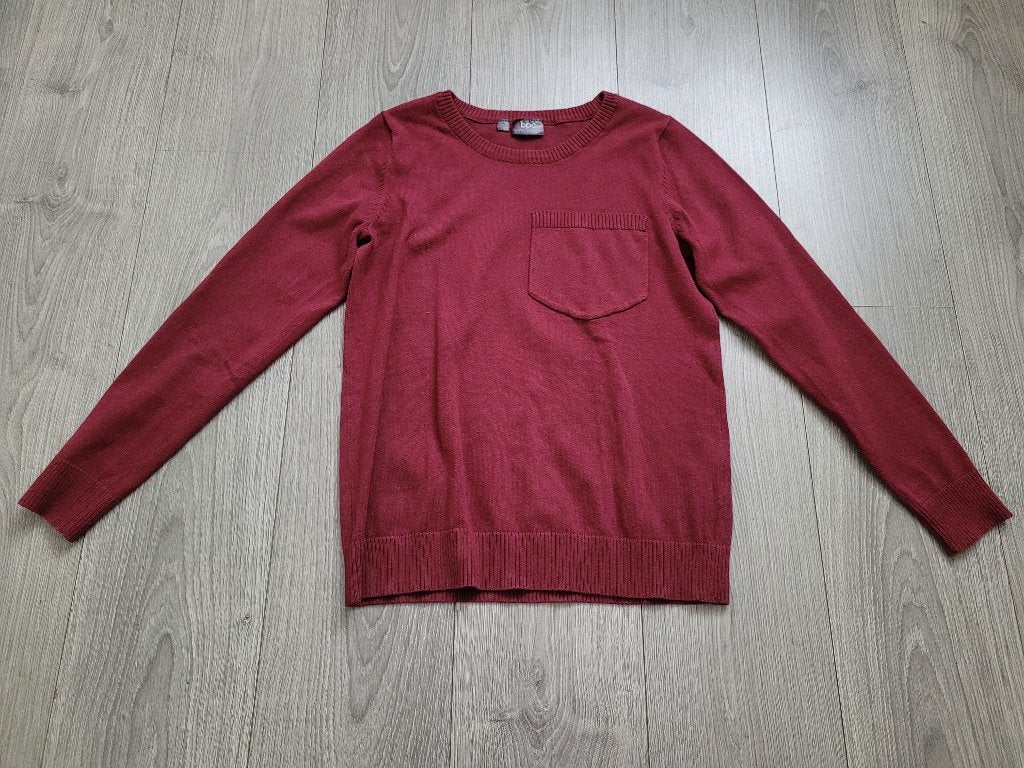 BPC bordeaux rode gebreide trui maat 36/38 ~ JB0040, Ophalen of Verzenden, Zo goed als nieuw, Rood, Maat 36 (S)