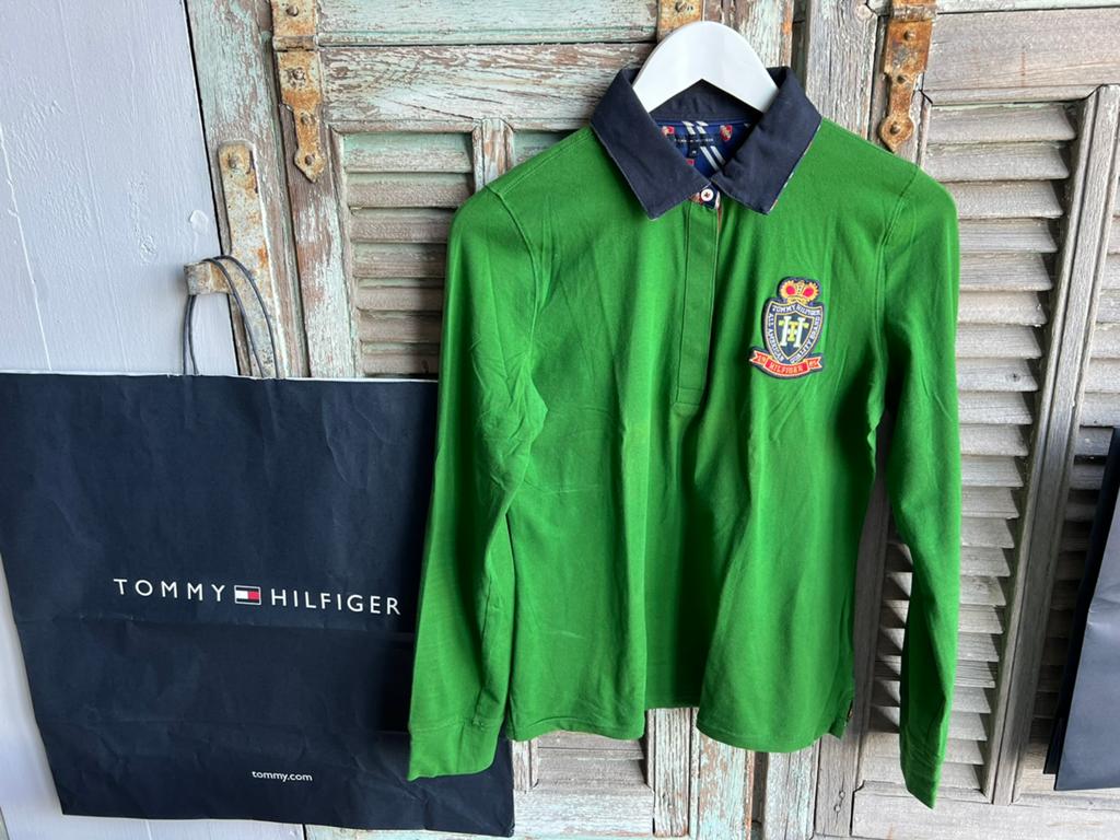 Prachtige TOMMY HILFIGER rugby polotrui size S/M (176), Trui of Vest, Ophalen of Verzenden, Jongen, Tommy Hilfiger