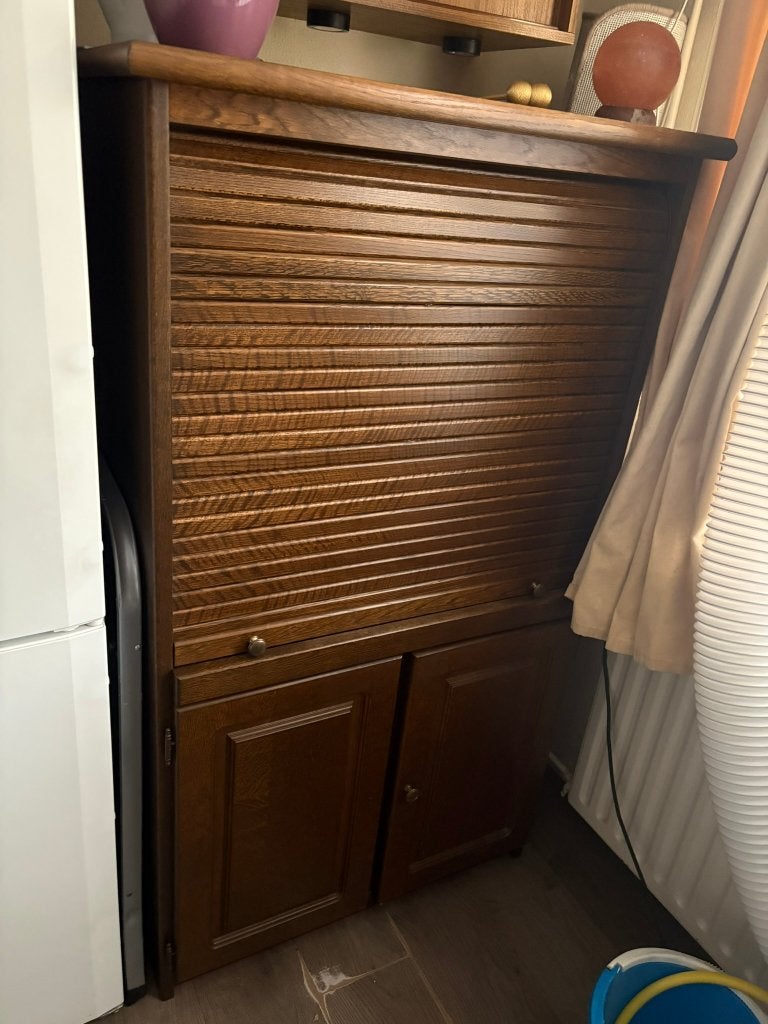 Computerkast/meubel donker hout, Ophalen