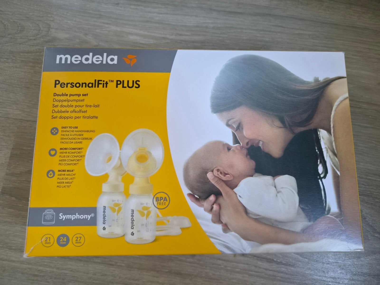 Te koop Meleda PersonalFit Plus Double pump set nieuw, Ophalen of Verzenden, Nieuw, Borstkolf