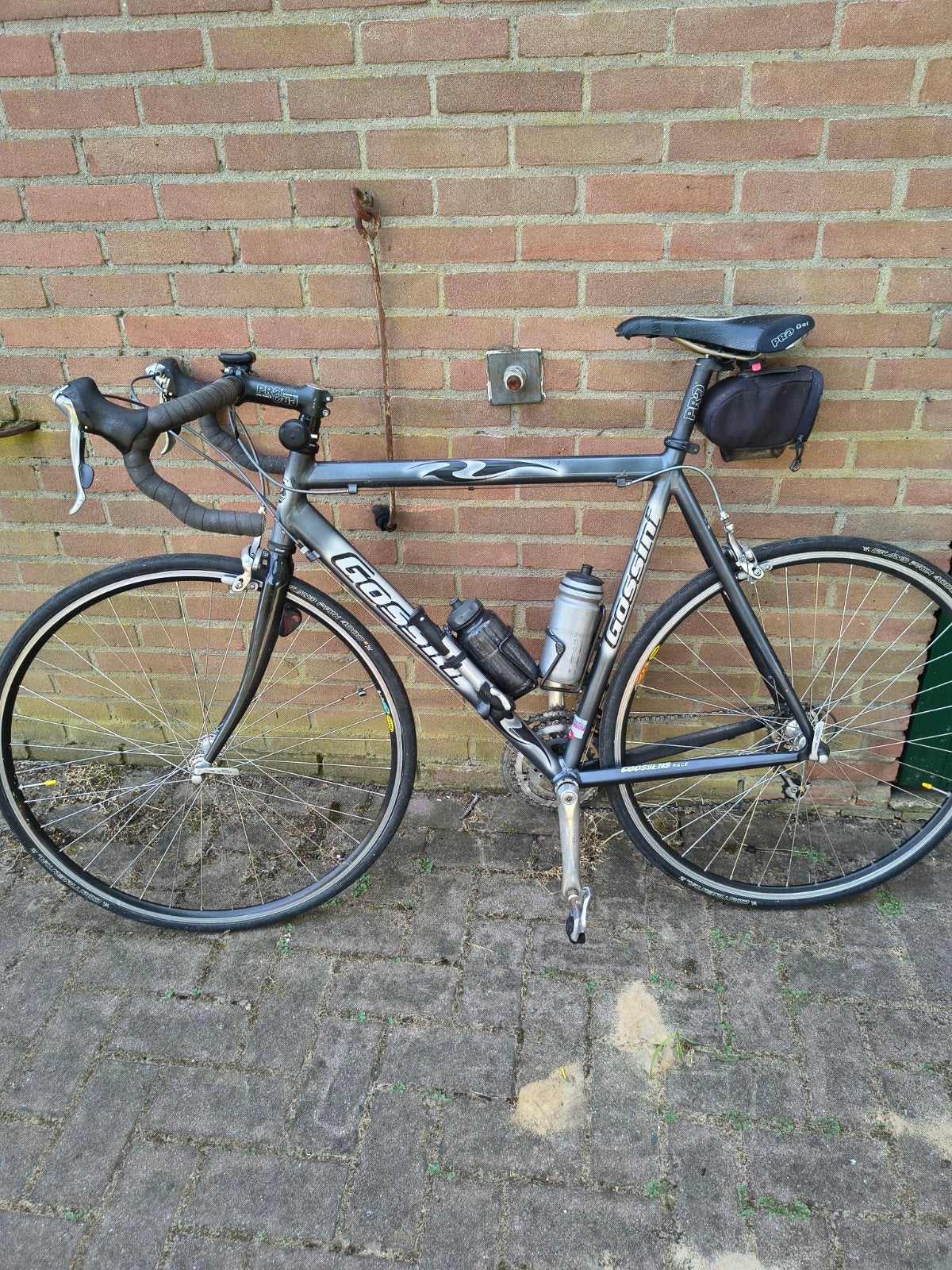 Gossini racefiets met Ultegra groep en klikpedalen, Ophalen, 28 inch, Gebruikt, Velgrem