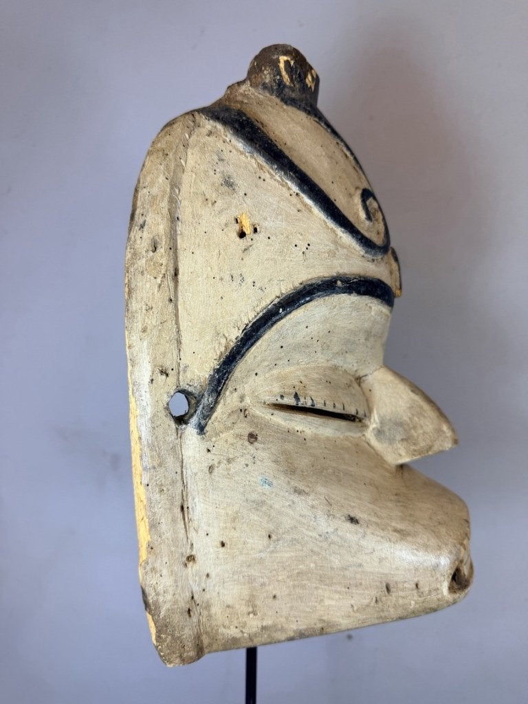 260804 Zeer zeldzaam Afrikaans Igbo Agbogho Mmuo Masker, Ophalen of Verzenden