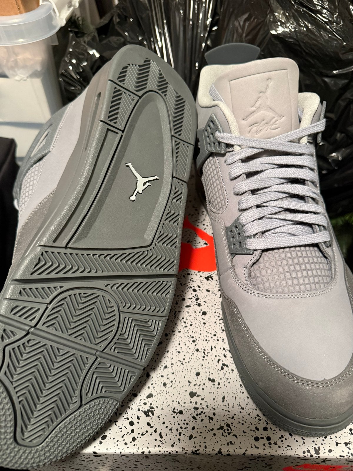Nike Air Jordan 4 cement grey grijs 48.5 -14, Ophalen of Verzenden, Nieuw, Overige kleuren, Sneakers of Gympen