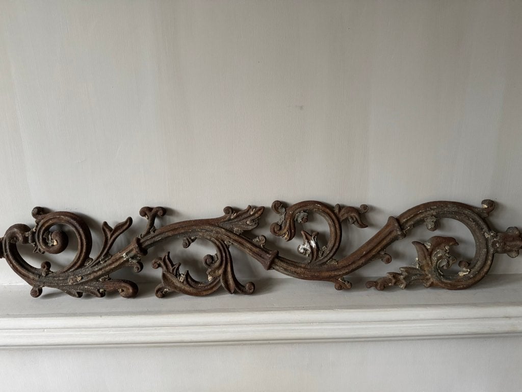Oud ijzer ornament, Overige materialen, Ophalen of Verzenden, Bruin, Gebruikt