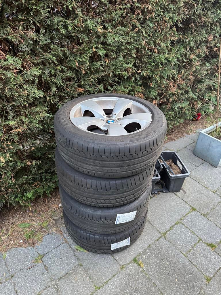 Originele BMW E60 velgen met banden, Ophalen, Gebruikt, Banden en Velgen, 17 inch
